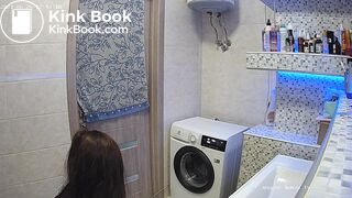 Woman pooping in Toilet 91