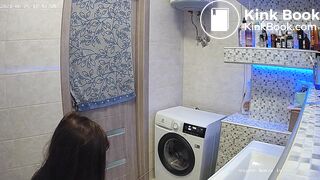 Woman pooping in Toilet 91