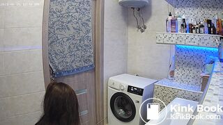 Woman pooping in Toilet 91