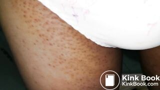 Not finish!Let put these shited panties on again!