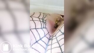 Tattooed milf takes a shit 3