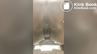 Nasty Ebony Taking A Shit