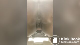 Nasty Ebony Taking A Shit
