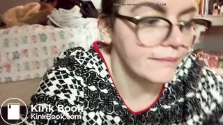 Cutie pops turds in her mouth like candy