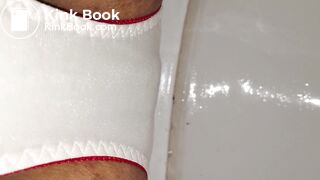 Let shit that lovely white cherry pattern panty!!!!