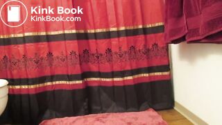 the kitten was interested in her shit