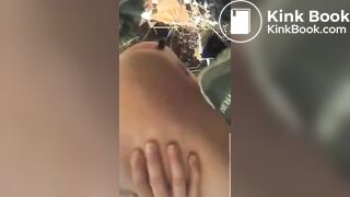 Pretty Girl Pooping Outdoors - 2