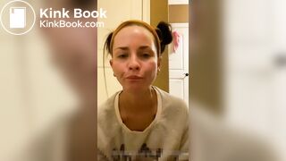 hot girl shitty anal play, licks poop off toys