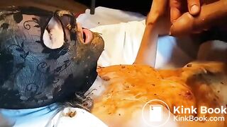 She takes a shitty cock in mouth Part2