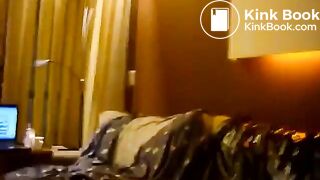 Rubbing shit on entire body