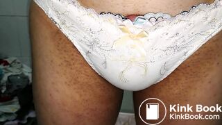 Wear and wet these lovely shited panties one by one!!!