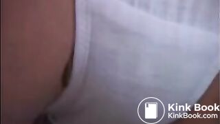 Classic white panty poop - video 2