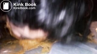 smoking best scatwhore swallows and eats dirty feet