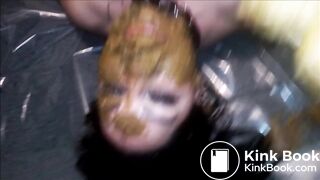 smoking best scatwhore swallows and eats dirty feet