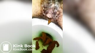 Korean girl shit&spit