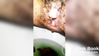 Korean girl shit&spit
