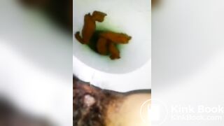 Korean girl shit&spit