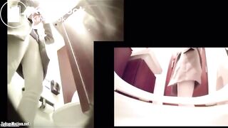 two japanese toilet poop voyeur