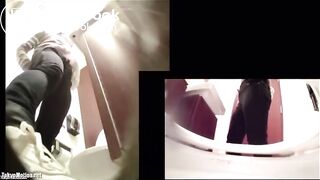 two japanese toilet poop voyeur