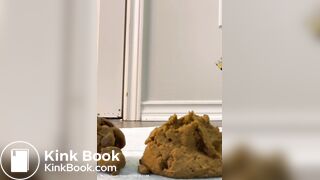 Phat booty ebony shitting big