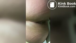 My girlfriend takes a big soft poop