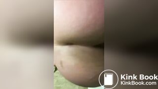 My girlfriend takes a big soft poop