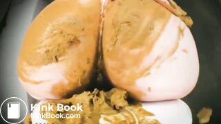 Girl ripping much creamy shit