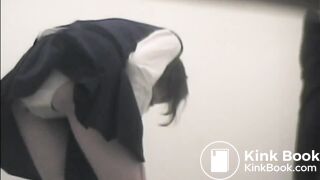 Bathroom stalls taken, panty poop