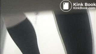 Bathroom stalls taken, panty poop