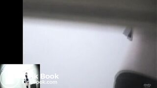 Bathroom stalls taken, panty poop