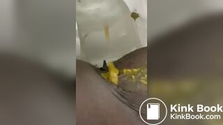 Ebony toilet diarrhea