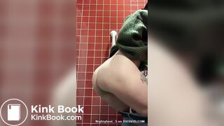 Fat shit on bathroom floor