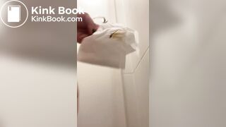 Chubby teen clean her dirty asshole