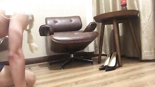 各种求之后 手捧着接女神的黄金圣物Holding goddess shit