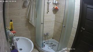 Woman pooping in Toilet 73