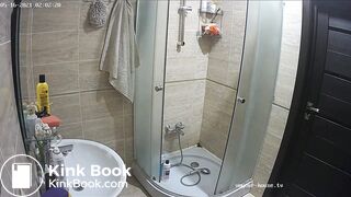 Woman pooping in Toilet 73