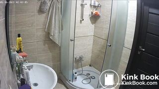 Woman pooping in Toilet 73