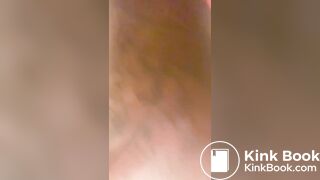 Ebony toilet shitting - video 4