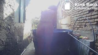 girl filmed pooping