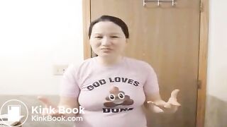Dumb scat bitch eats her own shit - video 2