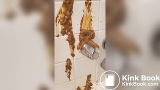 Messy shower shit