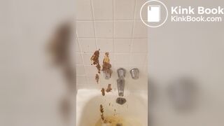 Messy shower shit