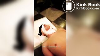 Chinese femdom scat 带着枷锁被用勺强制喂黄金 我很喜欢