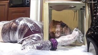 Hot chick using laxative w/ diarrhea in slave mouth pt2