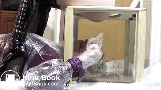 Hot chick using laxative w/ diarrhea in slave mouth pt1