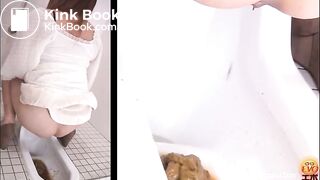 Sexy japan girl diarrhea toilet