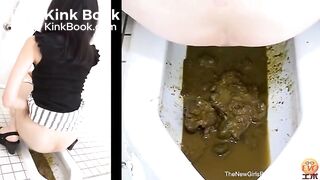 Sexy japan girl diarrhea toilet