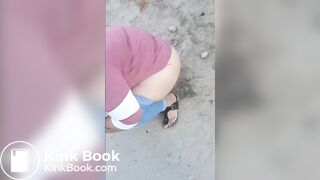 Shitting on the road stomach ache