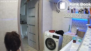 Woman pooping in Toilet 70