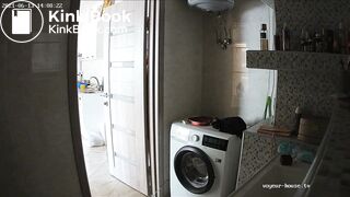 Woman pooping in Toilet 70